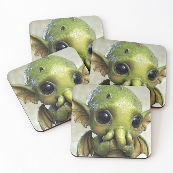 Item preview, Baby Cthulhu - Lovecraftian Dark Cute Kawaii Creature designed and sold by mistygate.