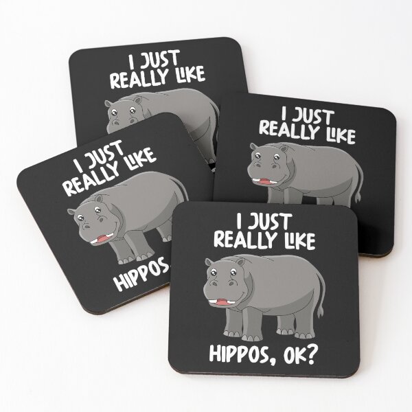 Item preview, I Just Really Like Hippos Ok? designed and sold by GabbyKash.