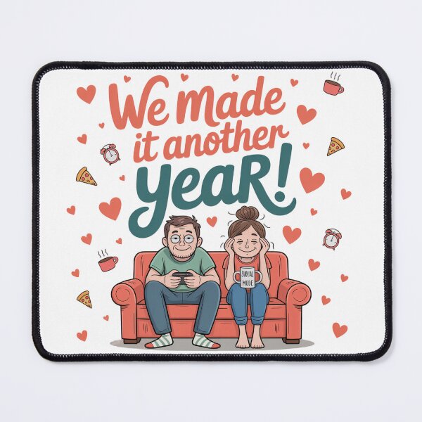 Item preview, We Made It Another Year! Survival Mode Anniversary Couple designed and sold by Midnight Veil Designs.