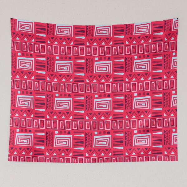 Item preview, Pink African Tesselation - Ethnic Polynesian Tribal  - Valentine Gifts For Him designed and sold by RoyalStarsPatts.