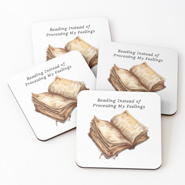 Item preview, Reading Instead of Processing My Feelings – Reader Aesthetic Design designed and sold by SWETA HALDER.