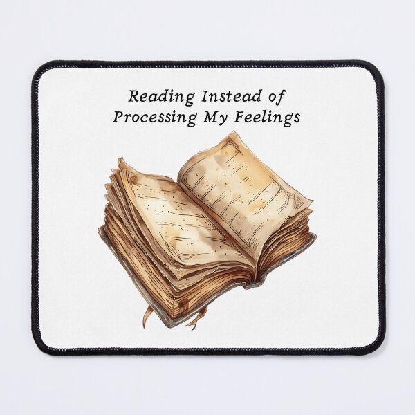 Item preview, Reading Instead of Processing My Feelings – Reader Aesthetic Design designed and sold by SWETA HALDER.