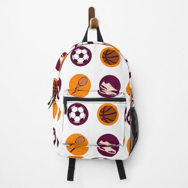 Item preview, Sports Colorful Symbols Soccer Basketball Tennis Run designed and sold by ART ATTACK ZONE.
