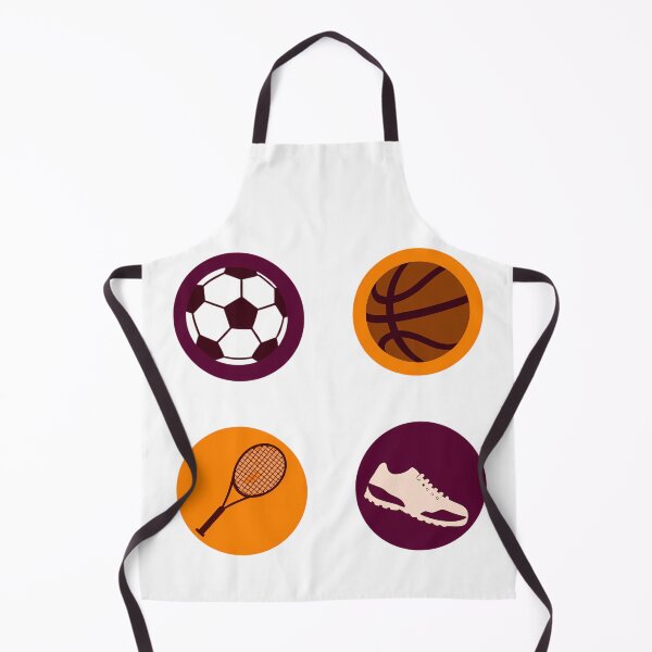 Item preview, Sports Colorful Symbols Soccer Basketball Tennis Run designed and sold by ART ATTACK ZONE.