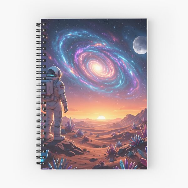 Item preview, The Lone Astronaut #09 Exploring the Galaxy designed and sold by nocturnAIArt.