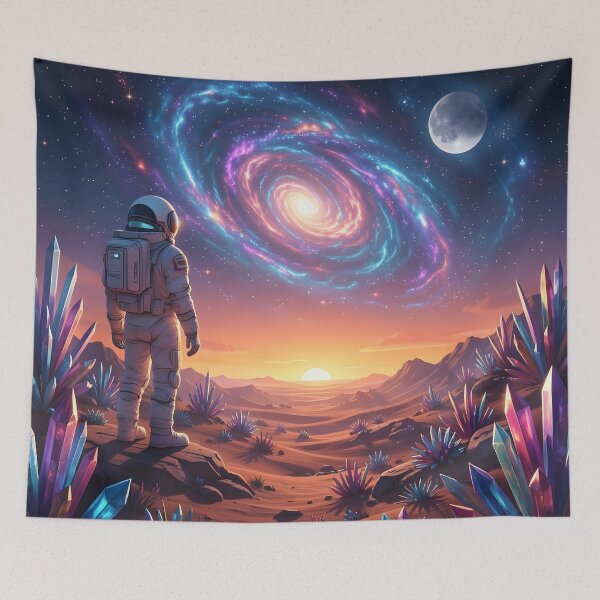 Item preview, The Lone Astronaut #09 Exploring the Galaxy designed and sold by nocturnAIArt.