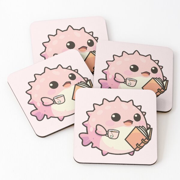 Item preview, Bookish Pufferfish designed and sold by chillaxcats.
