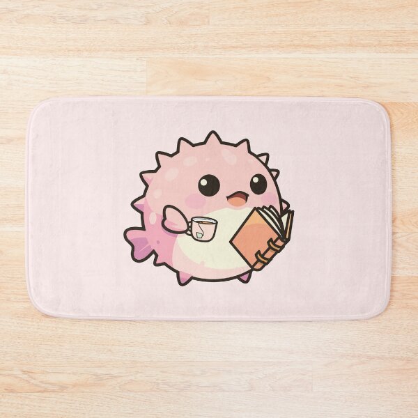 Item preview, Bookish Pufferfish designed and sold by chillaxcats.