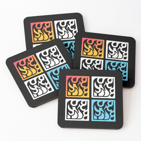 Item preview, Fire Colorful Concepts Iconic Symbols Red Blue Green designed and sold by ART ATTACK ZONE.