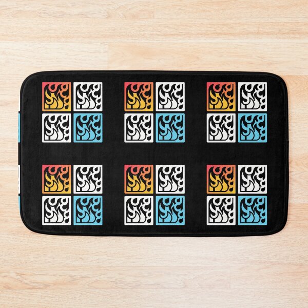 Item preview, Fire Colorful Concepts Iconic Symbols Red Blue Green designed and sold by ART ATTACK ZONE.