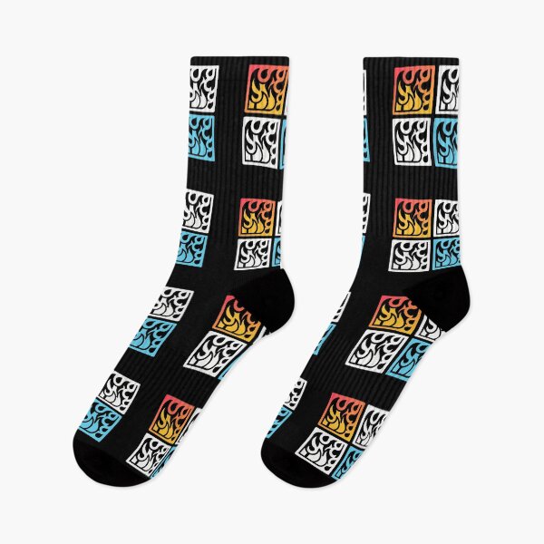 Item preview, Fire Colorful Concepts Iconic Symbols Red Blue Green designed and sold by ART ATTACK ZONE.