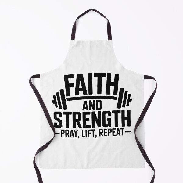 Item preview, Faith and Strength – Pray Lift Repeat Gym Design designed and sold by D-Oles-Mercher.