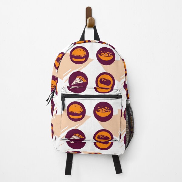 Item preview, Food Colorful Concepts Iconic Symbols Burger Fries Pizza designed and sold by ART ATTACK ZONE.
