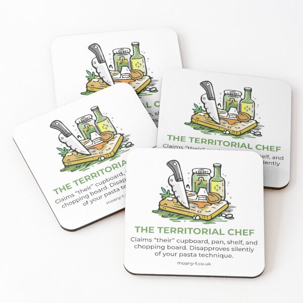 Item preview, The Territorial Chef – Moany T Flatmate Field Guide Sticker | Kitchen Ownership Humour designed and sold by Moany-T.