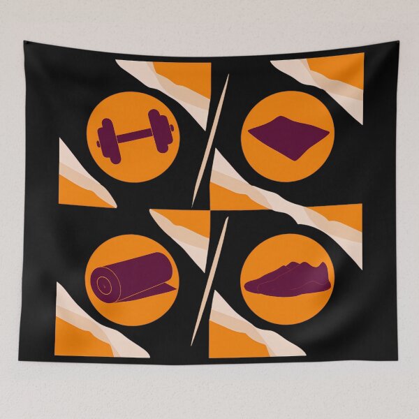 Item preview, Gym Colorful Concepts Iconic Symbols Train Power designed and sold by ART ATTACK ZONE.