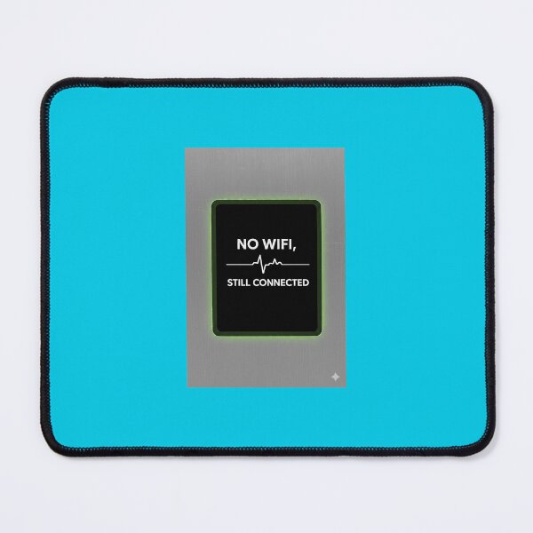 Item preview, No WiFi Still Connected Heartbeat - Minimalist Tech Life Sticker designed and sold by deepanshuking.