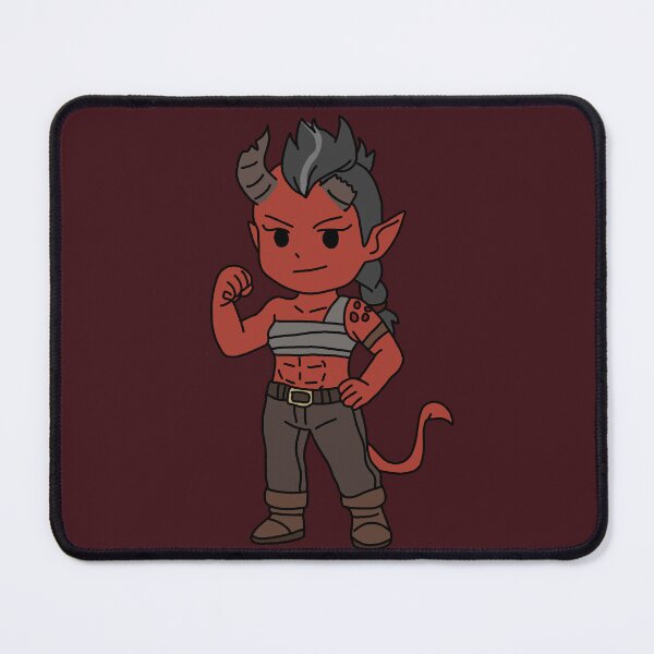 Item preview, Chibi Karlach - Tiefling Barbarian Fan Art BG3  designed and sold by Smoggs741.