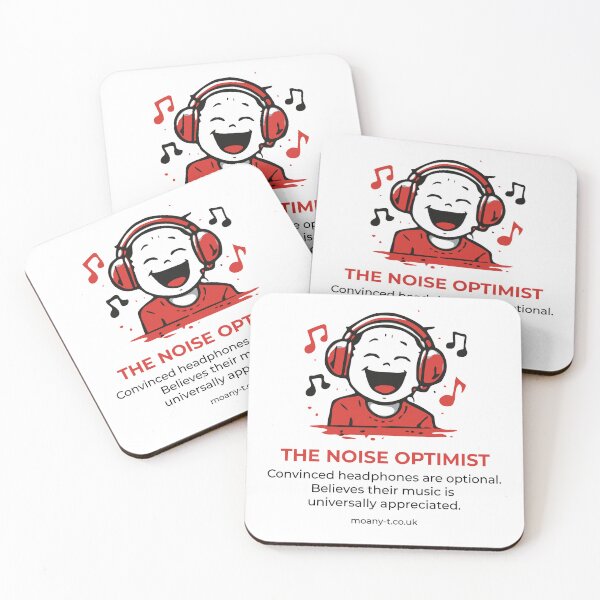 Item preview, The Noise Optimist – Moany T Flatmate Field Guide Sticker | Loud Music Student Humour designed and sold by Moany-T.