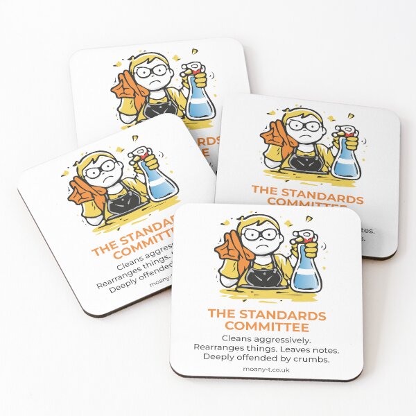 Item preview, The Standards Committee – Moany T Flatmate Field Guide Sticker | Clean Freak House Humour designed and sold by Moany-T.