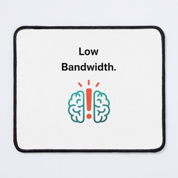 Item preview, Low Bandwidth Brain Symbol Icon designed and sold by rolfzogg.