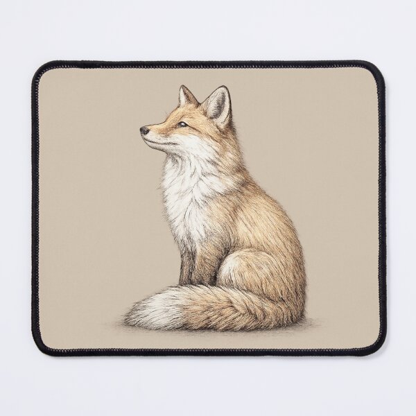 Item preview, Quietly Observing Red Fox Wildlife Illustration designed and sold by ChirpInc.