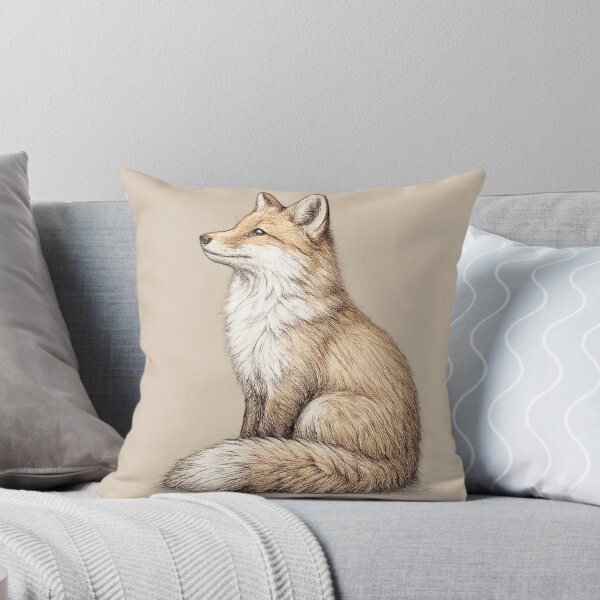 Item preview, Quietly Observing Red Fox Wildlife Illustration designed and sold by ChirpInc.