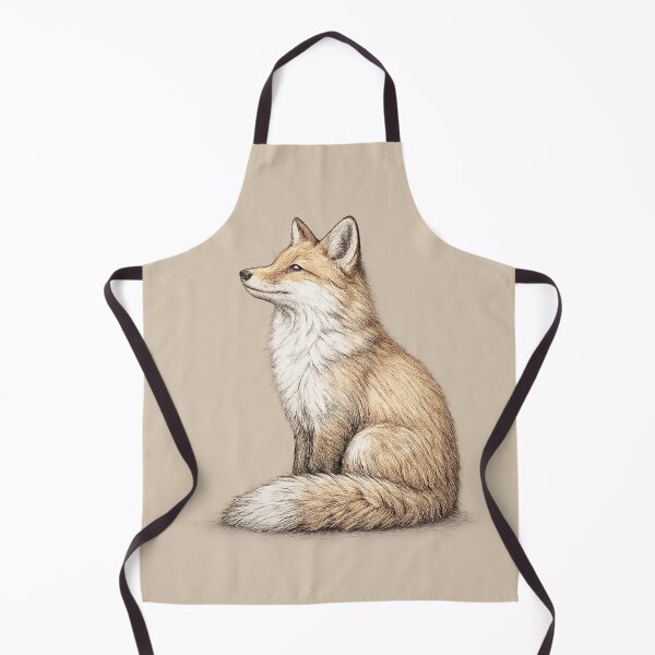 Item preview, Quietly Observing Red Fox Wildlife Illustration designed and sold by ChirpInc.