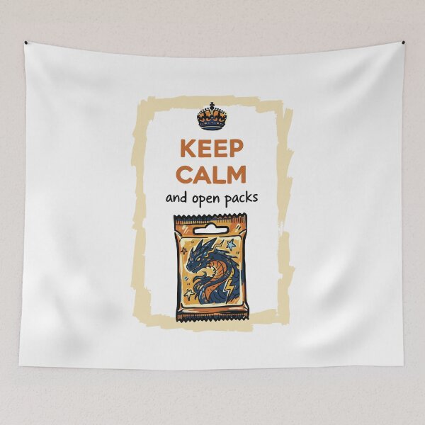 Item preview, Keep Calm And Open Packs Trading Card Booster Pack designed and sold by LuminOrb.