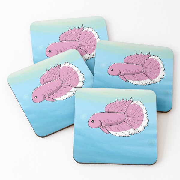 Item preview, Pink Betta Fish designed and sold by CageFreeEgg.