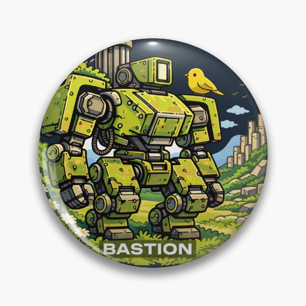 Item preview, Chibi Bastion with Ganymede - Overwatch Fan Art designed and sold by Smoggs741.