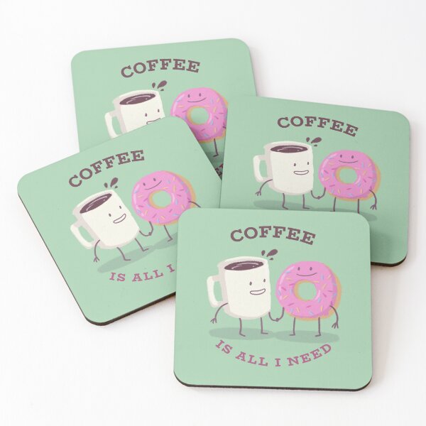Item preview, COFFEE IS ALL I NEED  designed and sold by JusTiceT-shirts.