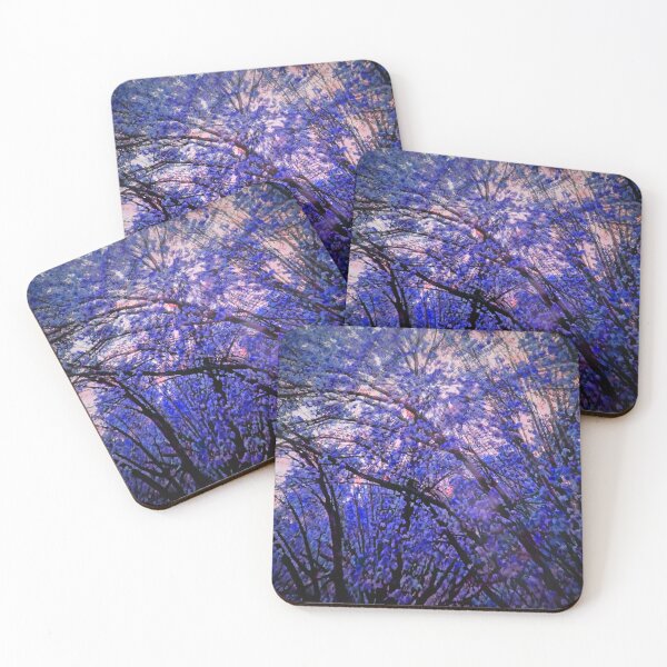 Item preview, Abstract Beautiful Glowing Trees (Indigo) designed and sold by SXW Designs.