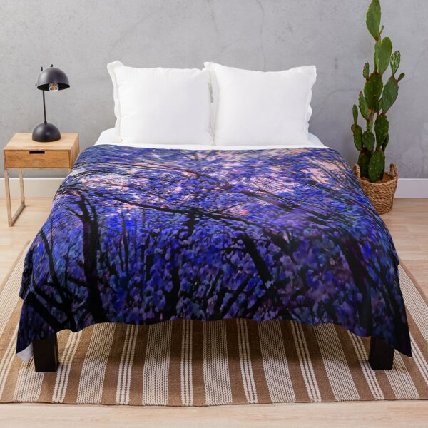 Item preview, Abstract Beautiful Glowing Trees (Indigo) designed and sold by SXW Designs.