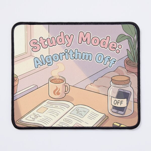 Item preview, Study Mode Algorithm Off Lofi Aesthetic Digital Detox designed and sold by Brain Fog Lab.