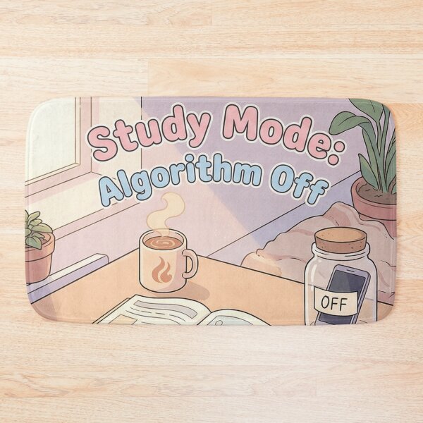 Item preview, Study Mode Algorithm Off Lofi Aesthetic Digital Detox designed and sold by Brain Fog Lab.