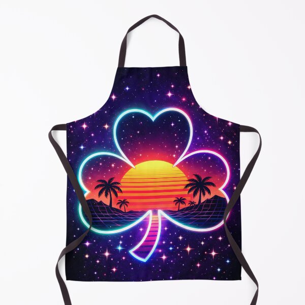 Item preview, Neon Shamrock Sunset – Retro Synthwave St. Patrick’s Day Aesthetic designed and sold by JWsNeonHorizons.