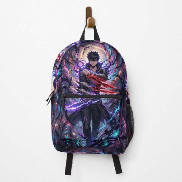 Item preview, Dual Blade Shadow Warrior – Cosmic Dragon Aura Dark Fantasy Anime Art designed and sold by Dyan4.