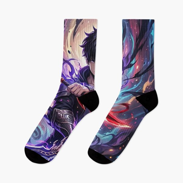 Item preview, Dual Blade Shadow Warrior – Cosmic Dragon Aura Dark Fantasy Anime Art designed and sold by Dyan4.