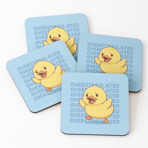 Item preview, Overstimulated Duck - Meme Cartoon Chaos designed and sold by EnlightArt.