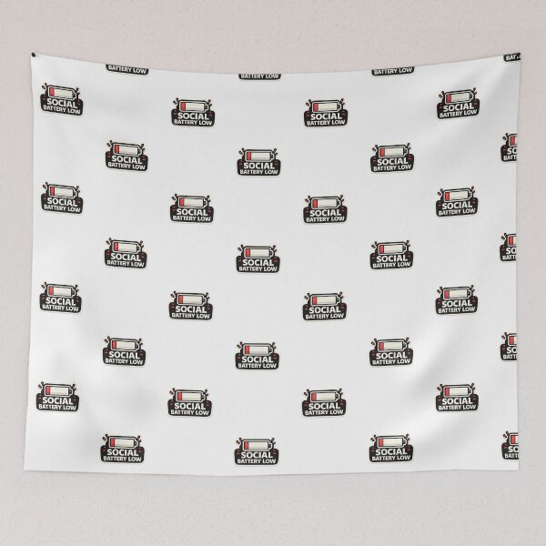 Item preview, Social Battery Low! designed and sold by Carbon-Beaver.
