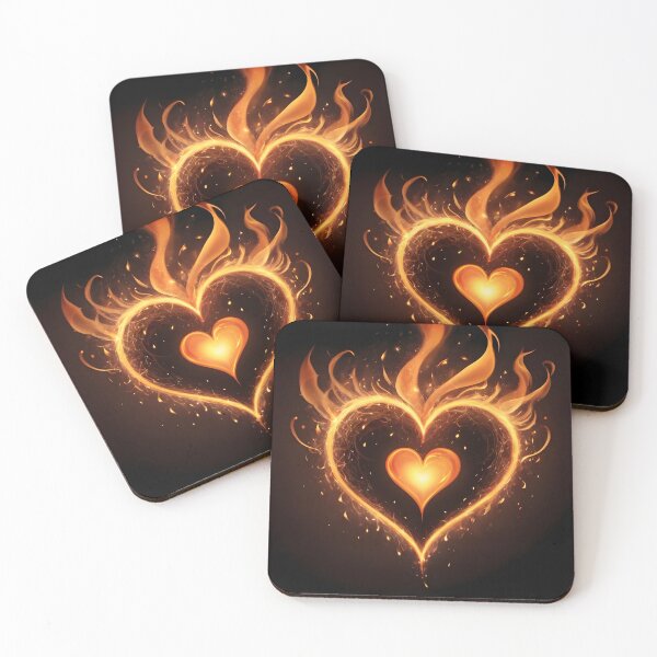 Item preview, Eternal Flame: Blazing Heart of Fire designed and sold by Dreamy Armine Art.