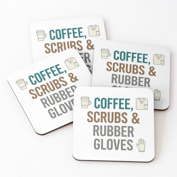 Item preview, Coffee, Scrubs & Rubber Gloves - Modern Medical & Dental Lifestyle designed and sold by DrToothStudio.