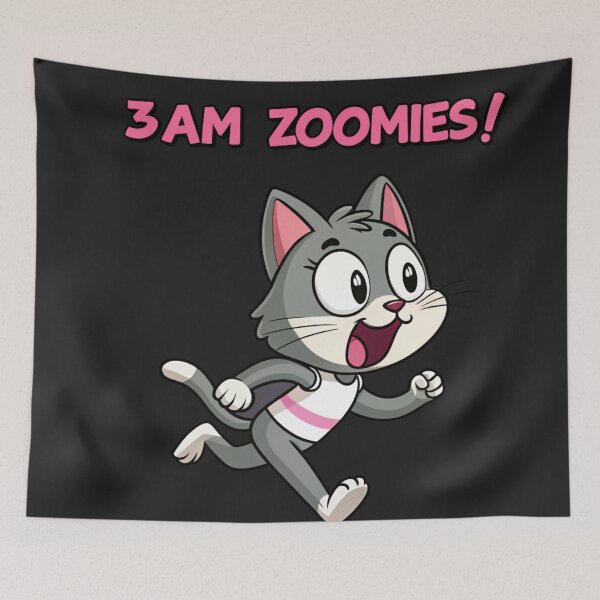 Item preview, 3AM Zoomies - Funny Running Cat designed and sold by Artiviose.