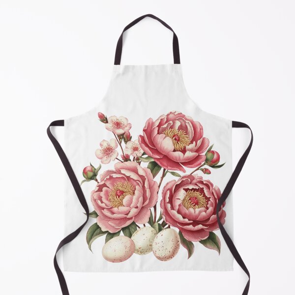 Item preview, Pink Peonies and Eggs on Black designed and sold by jkrphoto.