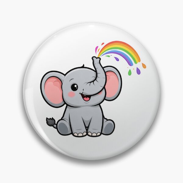Artikelvorschau, Niedlicher Elefant mit Regenbogen – Pride-Elefant LGBTQ-Illustration entworfen und verkauft von SimplyJasper.