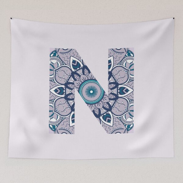 Item preview, Purple Initial N Mandala designed and sold by abirose30.