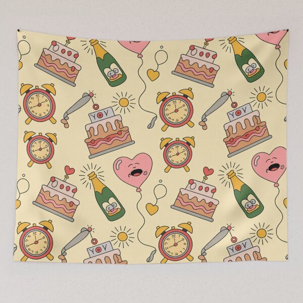 Item preview, YOYO Anniversary Celebration Pattern – Laughing Hearts, Cakes & Champagne designed and sold by Midnight Veil Designs.