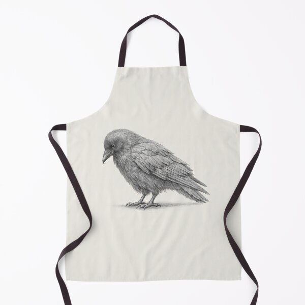 Item preview, Contemplative Crow Pencil Wildlife Illustration designed and sold by ChirpInc.