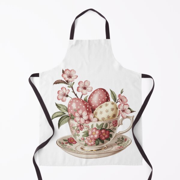 Item preview, Floral Teacup with Easter Eggs designed and sold by jkrphoto.