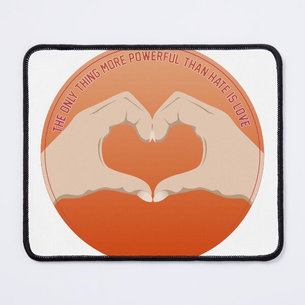 Item preview, Love Over Hate Shirt – The Only Thing More Powerful Than Hate Is Love Quote Graphic Tee designed and sold by PixelWaveBD.